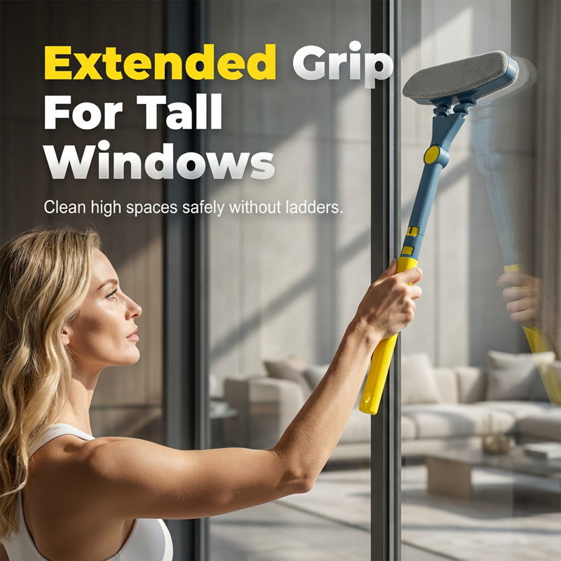 Window Cleaner Telescopic High-Density Pad Wet & Dry