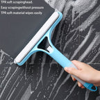 Window Cleaning Tool 3-in-1 Scraper Squeegee Microfiber Cloth