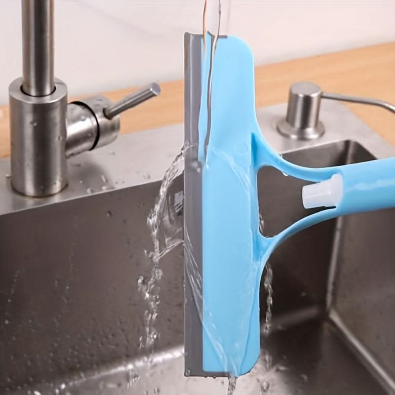 Window Cleaning Tool 3-in-1 Scraper Squeegee Microfiber Cloth