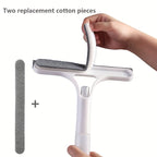 Window Cleaning Tool 3-in-1 Scraper Squeegee Microfiber Cloth