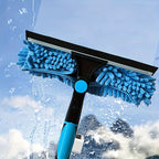 Window Cleaning Tool Retractable Pole Integrated Squeegee