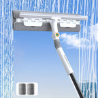 Window & Floor Squeegee 360° Rotating Head Long Handle