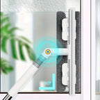 Window & Floor Squeegee 360° Rotating Head Long Handle
