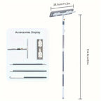 Window & Floor Squeegee 360° Rotating Head Long Handle