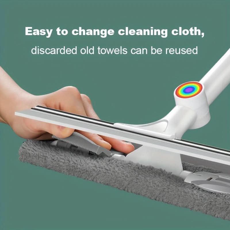 Window & Floor Squeegee 360° Rotating Head Long Handle
