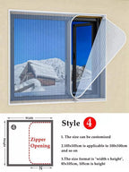 Window Insulation Film Double-Layer Transparent Reusable Draft Reduction