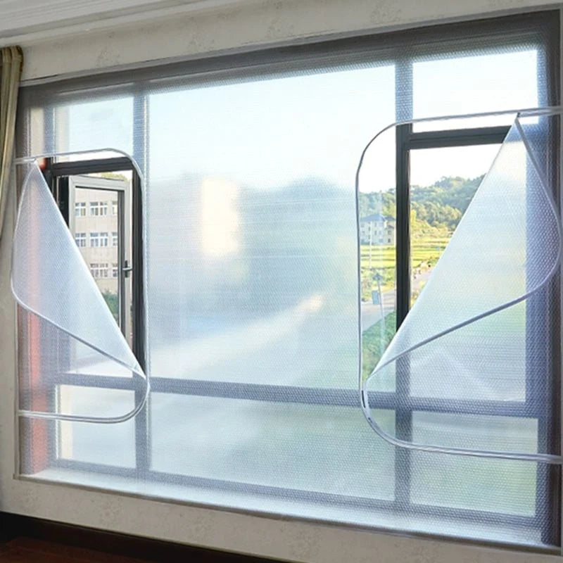 Window Insulation Film Double-Layer Transparent Reusable Draft Reduction