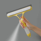 Window Squeegee 3-in-1 Built-In Spray & Streak-Free Blade