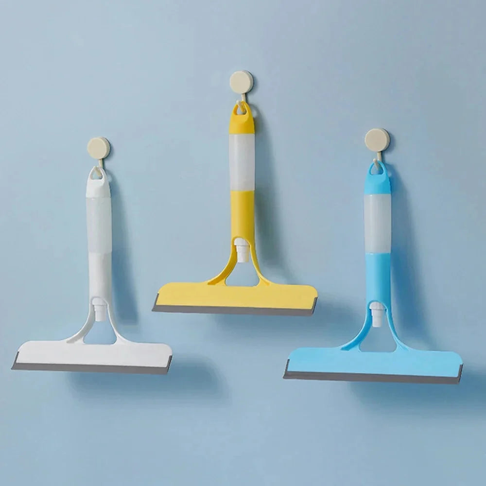 Window Squeegee 3-in-1 Built-In Spray & Streak-Free Blade