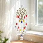 Window Suncatcher Tree Of Life Faceted Crystal Beads