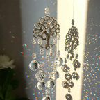 Window Suncatcher Tree Of Life Faceted Crystal Beads