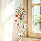 Window Suncatcher Tree Of Life Faceted Crystal Beads