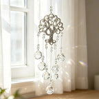 Window Suncatcher Tree Of Life Faceted Crystal Beads