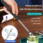 Windproof Lighter Compact Portable Metal & ABS Construction