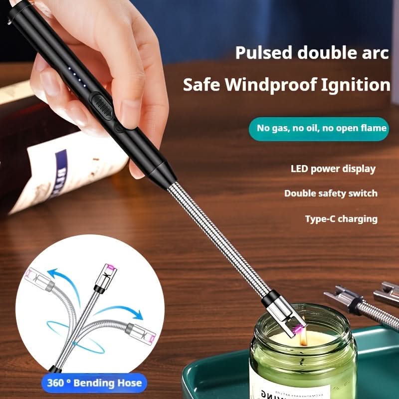 Windproof Lighter Compact Portable Metal & ABS Construction