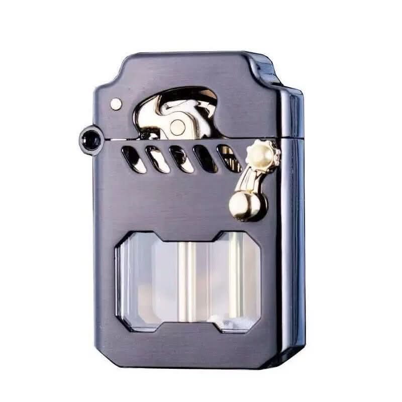 Windproof Lighter Metal Gear-Driven Compact Design