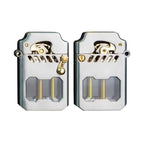 Windproof Lighter Metal Gear-Driven Compact Design