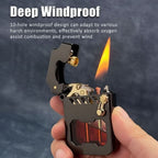 Windproof Lighter Metal Gear-Driven Compact Design