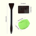 Windshield Cleaning Brush Microfiber Head & Ergonomic Handle