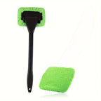 Windshield Cleaning Brush Microfiber Head & Ergonomic Handle