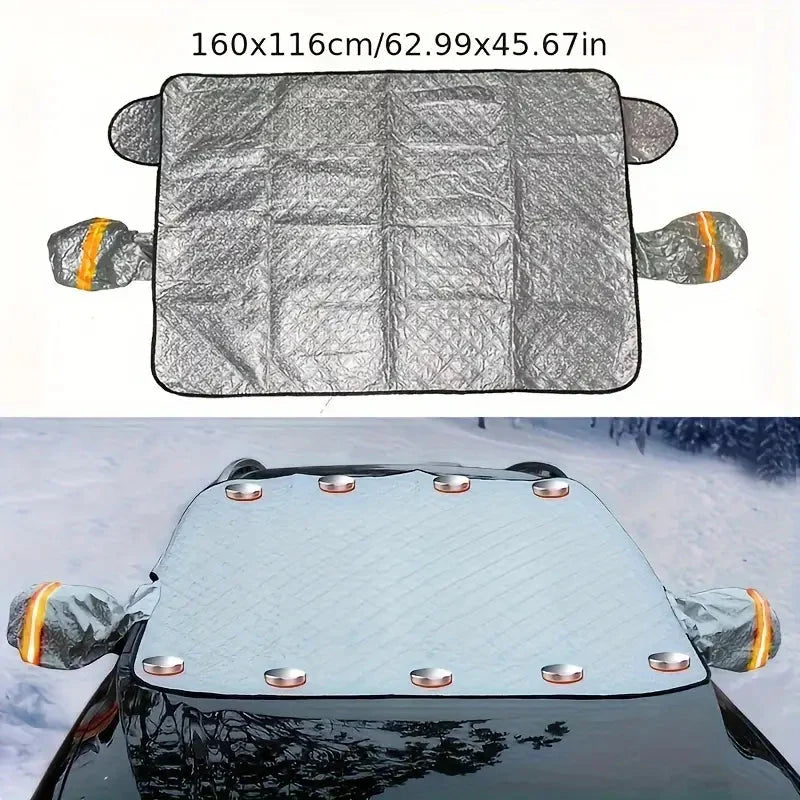 Windshield Cover Magnetic Attachment Waterproof Universal Fit