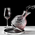 Wine Decanter 360° Rotating Hand-Blown Crystal