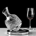 Wine Decanter 360° Rotating Hand-Blown Crystal