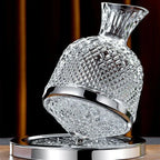Wine Decanter 360° Rotating Hand-Blown Crystal