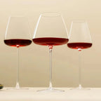 Wine Glasses Handmade Lead-Free Crystal Stemmed Design