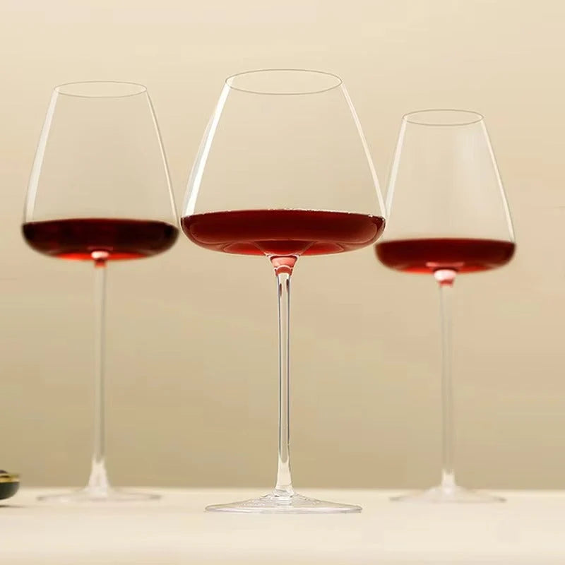 Wine Glasses Handmade Lead-Free Crystal Stemmed Design
