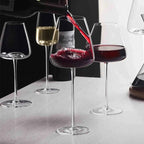 Wine Glasses Handmade Lead-Free Crystal Stemmed Design