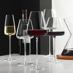 Wine Glasses Handmade Lead-Free Crystal Stemmed Design