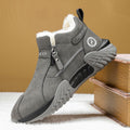 Winter Ankle Boots Thermal Knit Lining Side Zipper Anti-Slip Sole