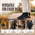 Winter Ankle Boots Thermal Knit Lining Side Zipper Anti-Slip Sole