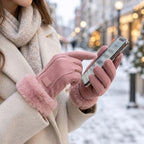 Winter Gloves Fleece-Lined Touchscreen Windproof