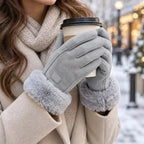 Winter Gloves Fleece-Lined Touchscreen Windproof