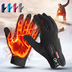 Winter Gloves Touchscreen Compatible Thermal Lined Waterproof Shell