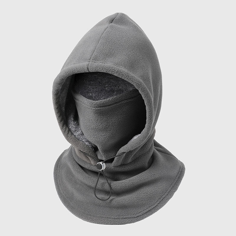 Winter Hat With Neck Mask One-Piece Windproof Flannel