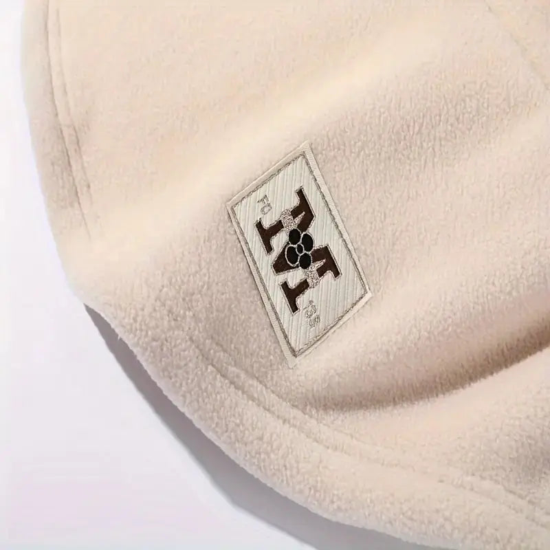 Winter Hat With Neck Mask One-Piece Windproof Flannel