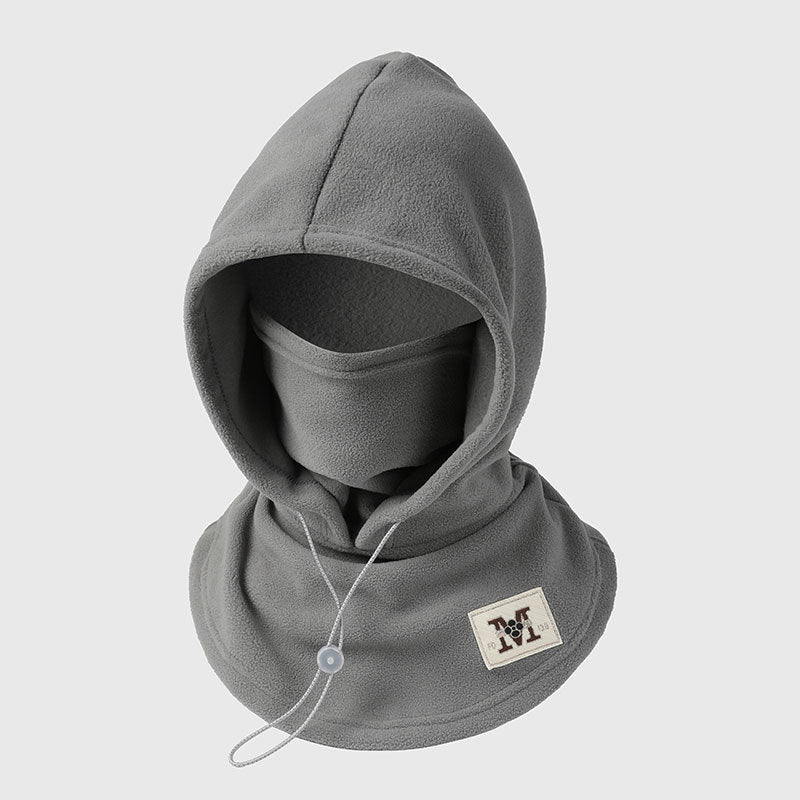 Winter Hat With Neck Mask One-Piece Windproof Flannel