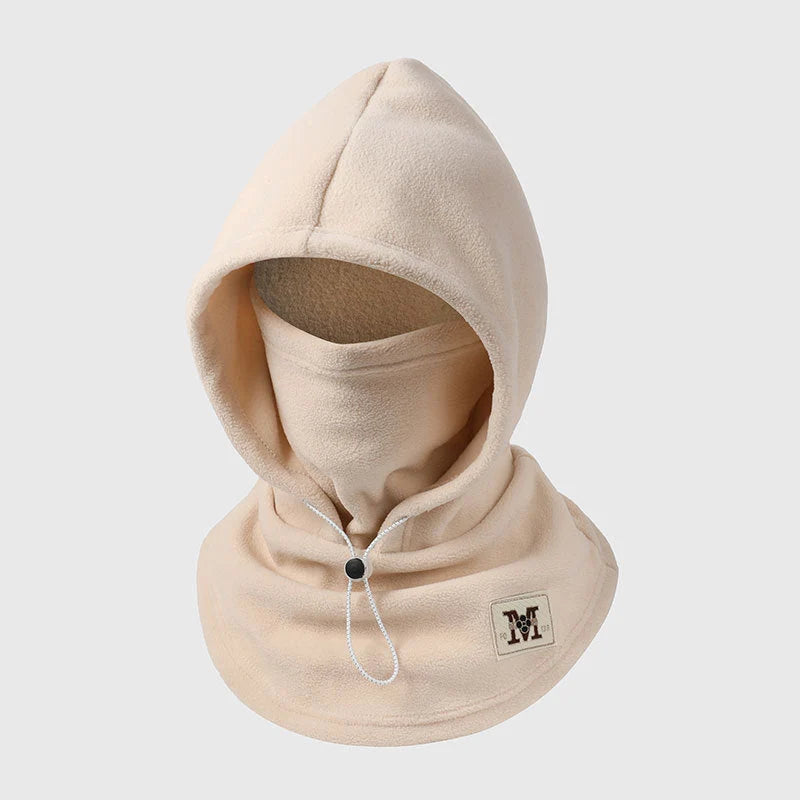Winter Hat With Neck Mask One-Piece Windproof Flannel