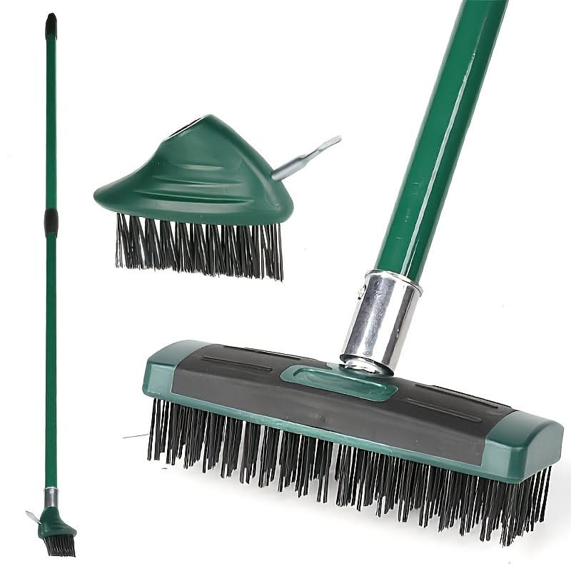 Wire Brush Telescopic Handle Steel Bristles & Interchangeable Heads