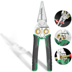 Wire Stripping Pliers 7-in-1 Multifunctional Spring-Loaded Handles