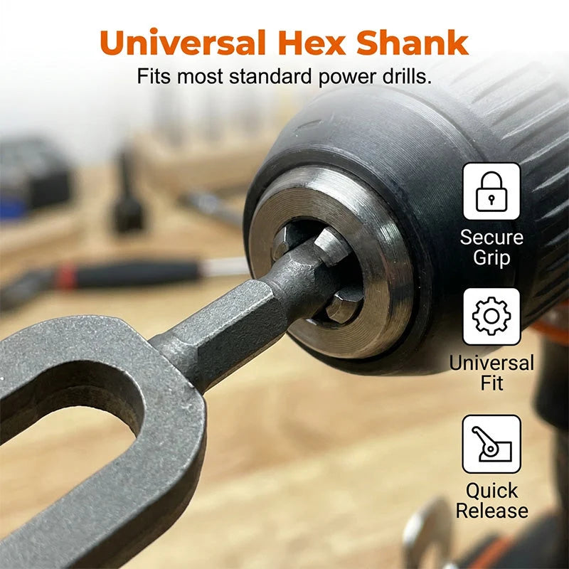Wire Twister Hardened Steel Universal Hex Shank