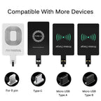 Wireless Charging Receiver Qi-Compatible Slim Case-Friendly
