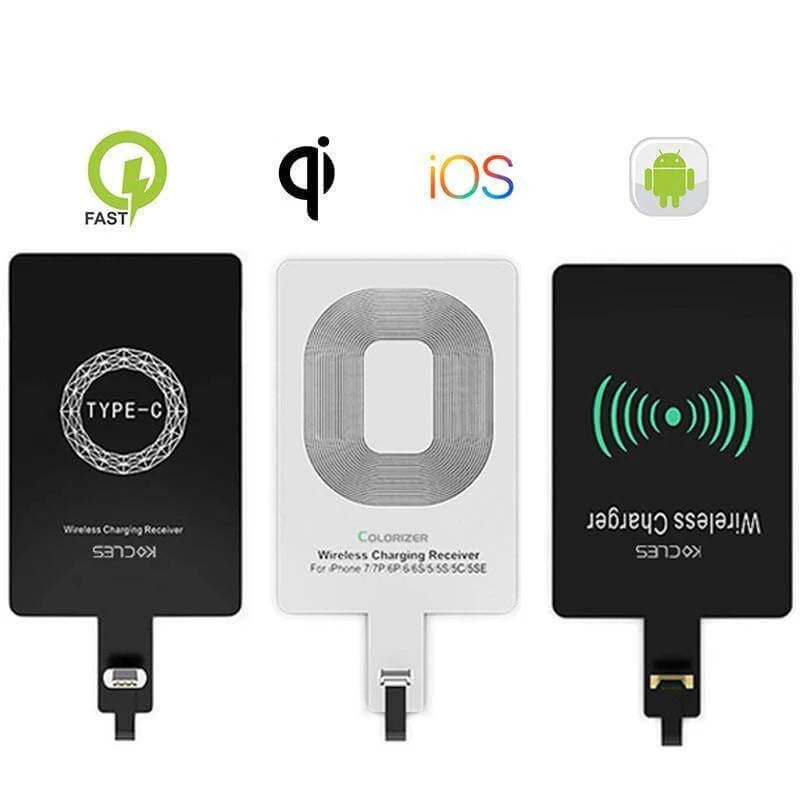 Wireless Charging Receiver Qi-Compatible Slim Case-Friendly