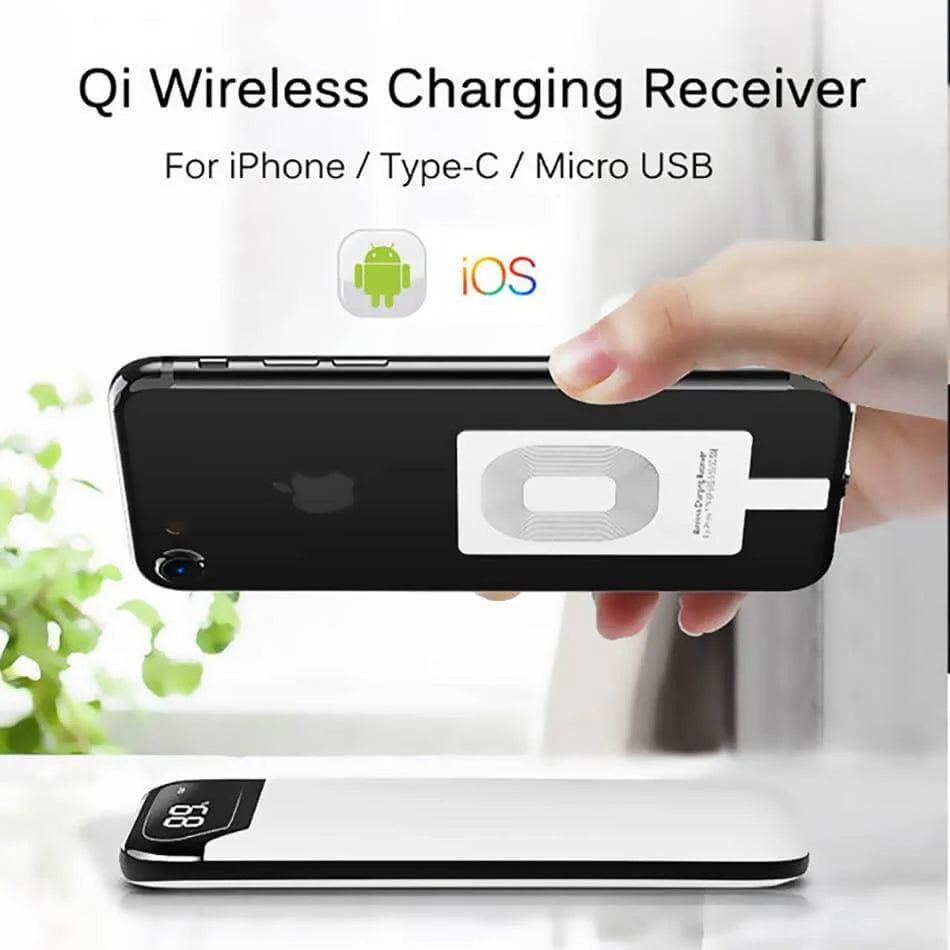 Wireless Charging Receiver Qi-Compatible Slim Case-Friendly