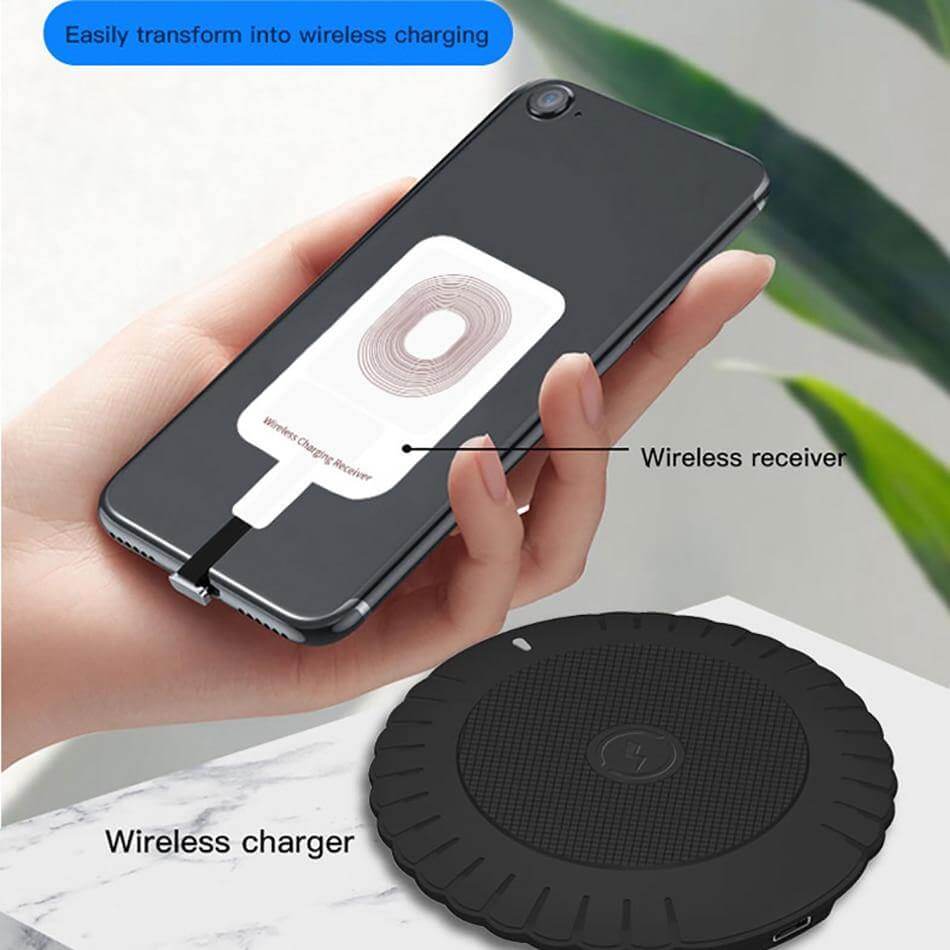 Wireless Charging Receiver Qi-Compatible Slim Case-Friendly