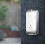 Wireless Doorbell Battery-Free Kinetic Button 394 Ft Range