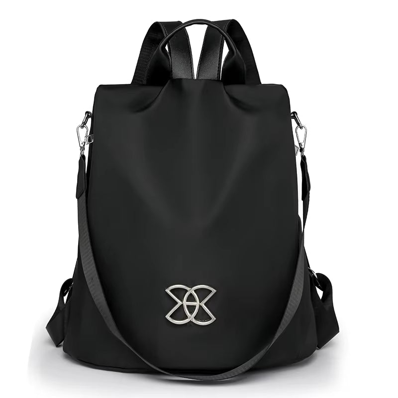 Women's Backpack Anti-Theft Hidden Zipper & Water-Resistant Oxford